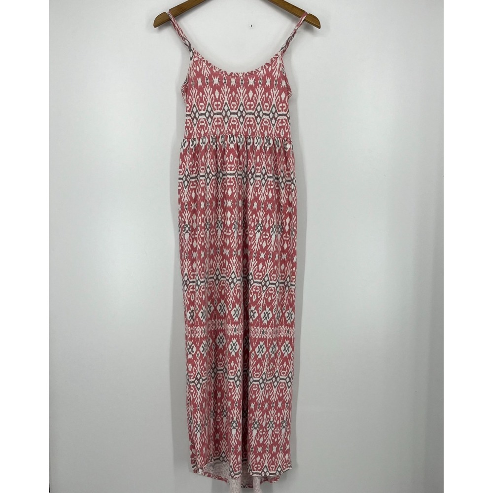 Quicksilver Maxi Dress Women's Size‎ S Pink Geometric Southwestern Print